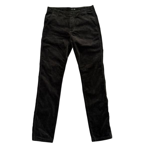 Joe’s Jeans Corduroy Pants Women 16 Charcoal Gray Straight Leg Low Rise Fall - Picture 1 of 9